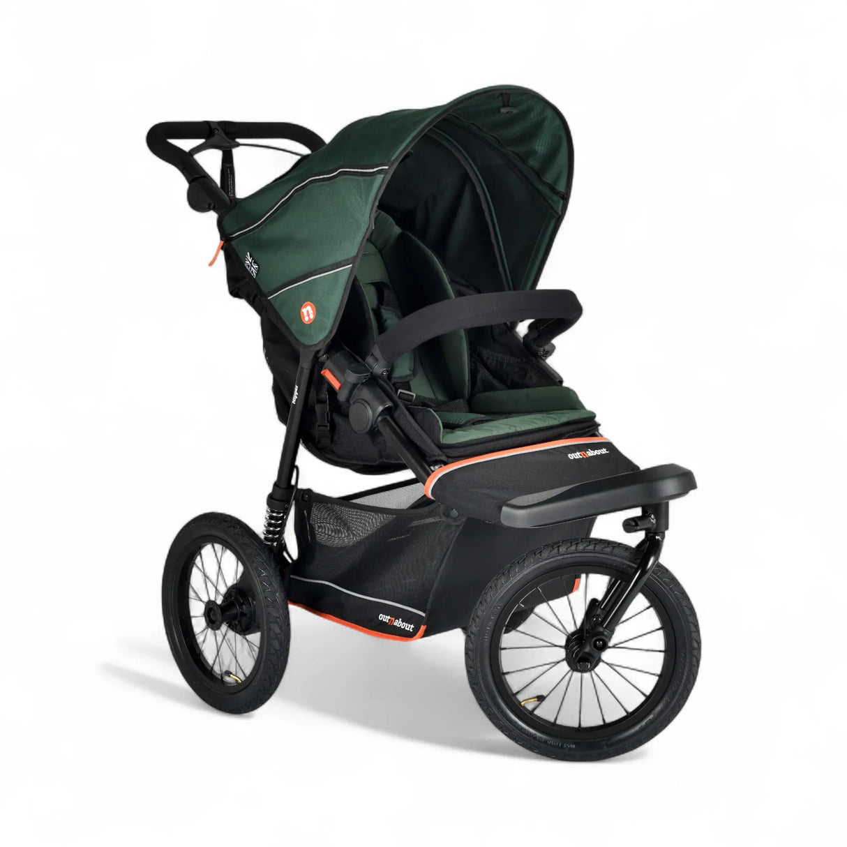 Out n About Nipper V6 Plus Single Newborn Bundle - Sycamore Green 7