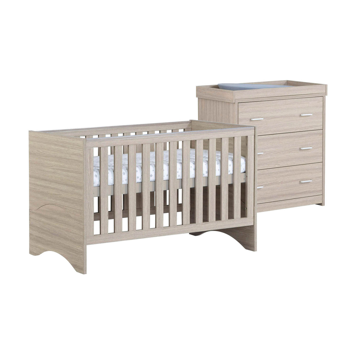 Babymore Veni 2 Piece Room Set - Oak