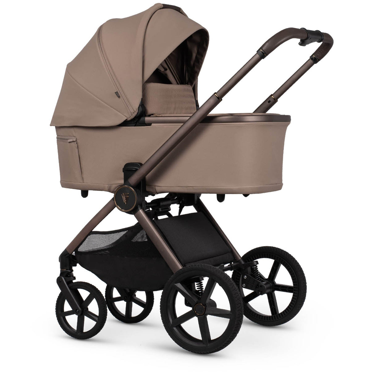 Venicci Upline 3 Comfort 3in1 Tiago 360 Car Seat Bundle - Sand