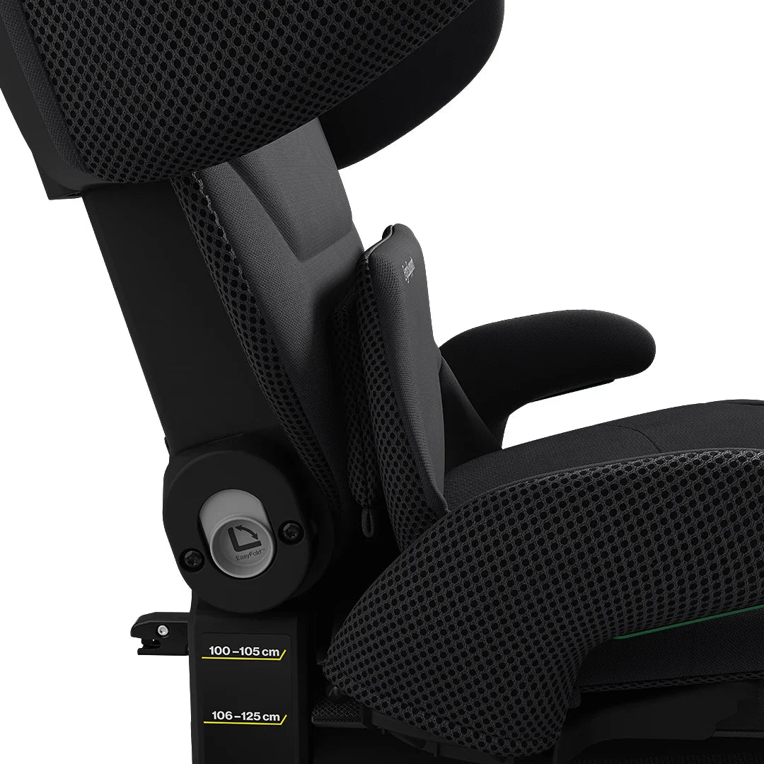 Axkid Up High Back Booster Car Seat - Coastal Storm Black 4