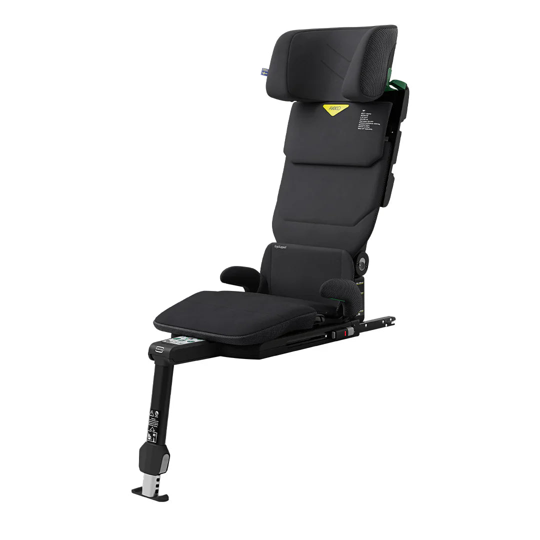 Axkid Up High Back Booster Car Seat - Coastal Storm Black 8