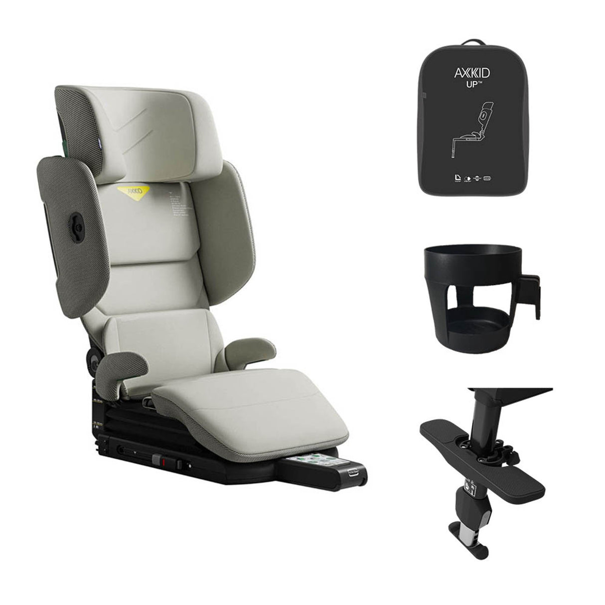 Axkid Up High Back Booster Car Seat - Beachgrass Beige