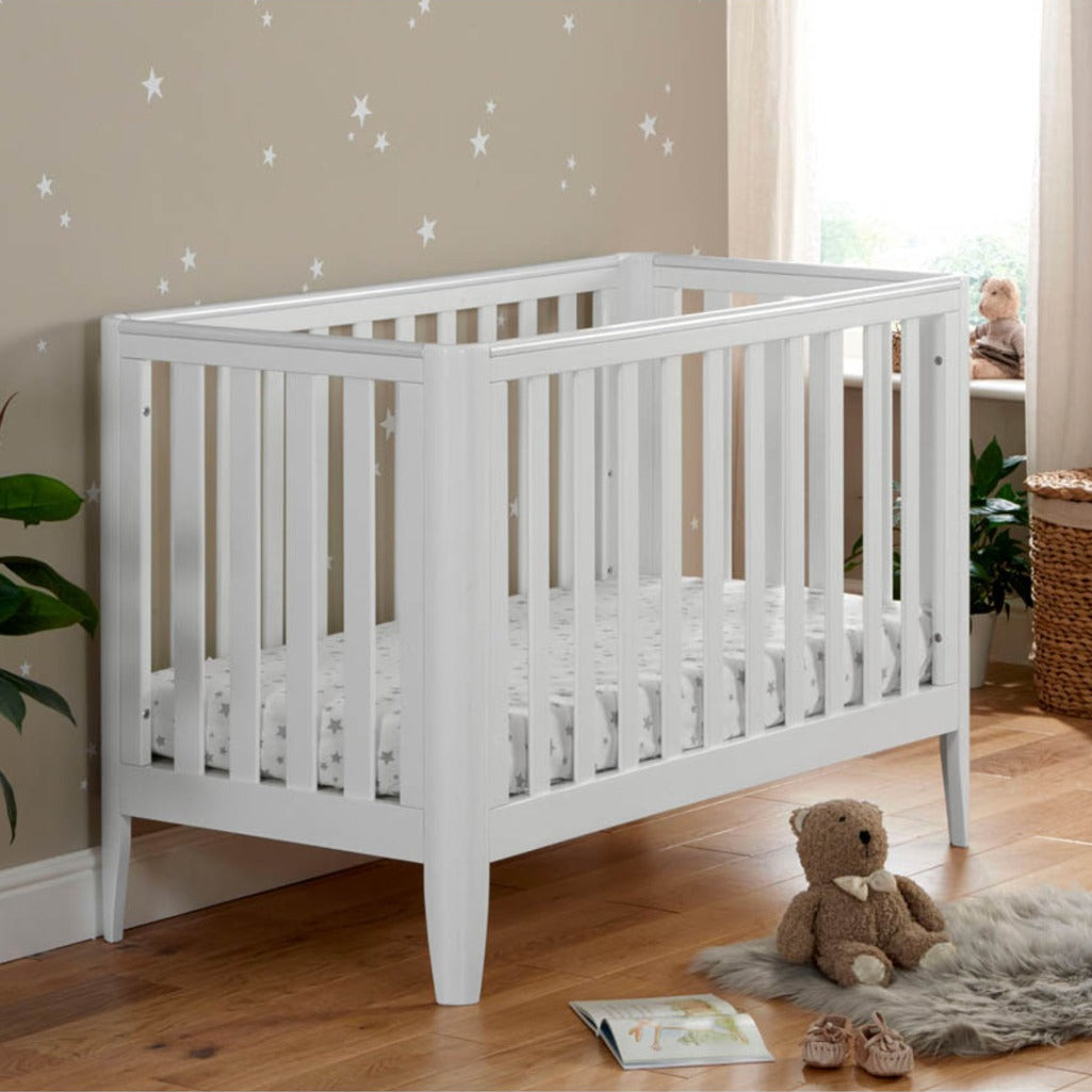 Babymore Iris Cot Bed - White