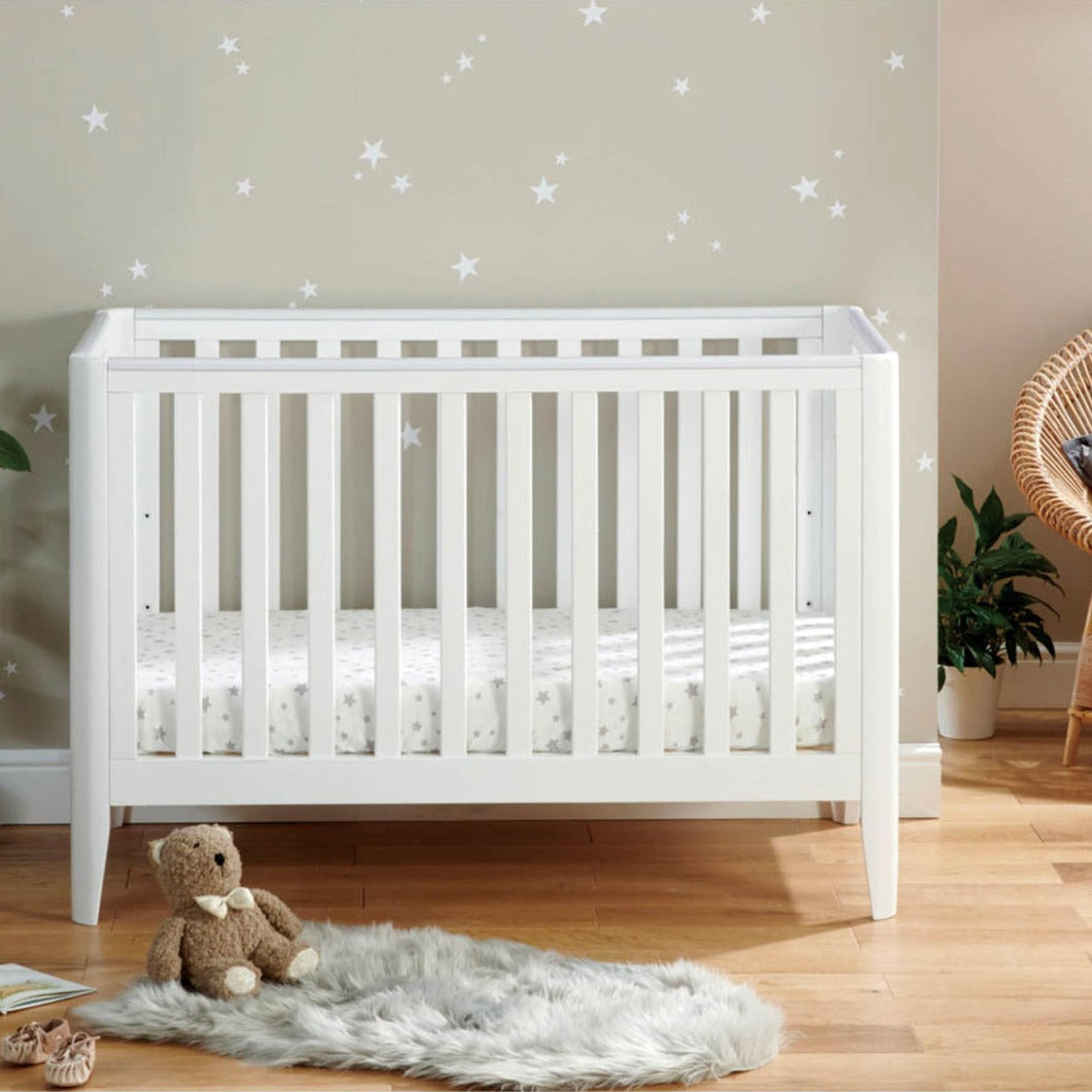 Babymore Iris Cot Bed - White