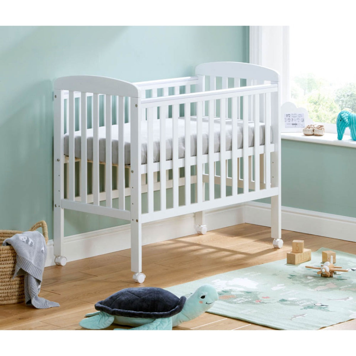 Babymore Space Saver Cot - White