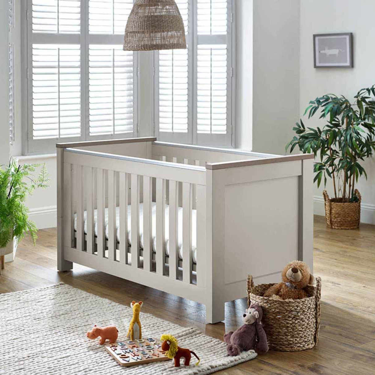 BabyStyle Bordeaux 3-Piece Nursery Furniture Roomset - Oatmeal 25