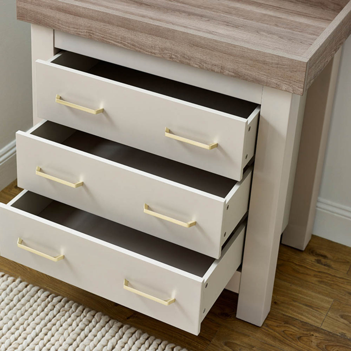 BabyStyle Bordeaux 3-Piece Nursery Furniture Roomset - Oatmeal 13