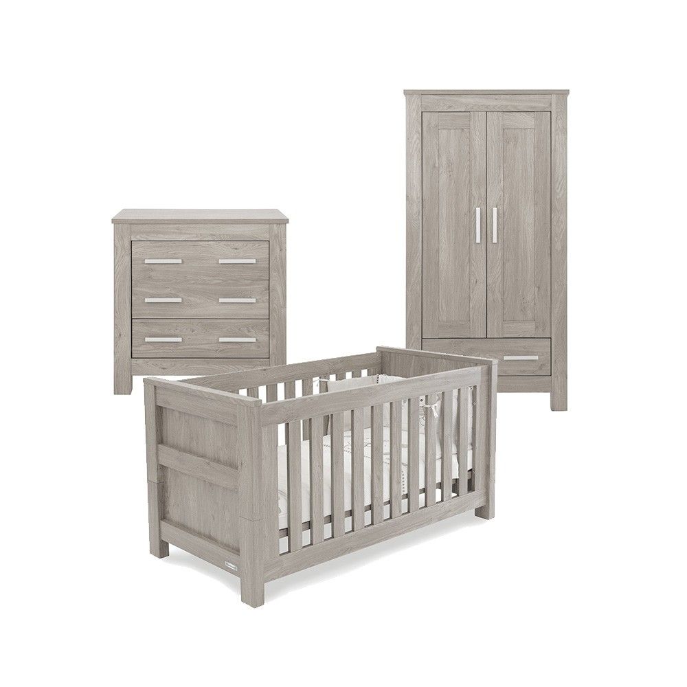 BabyStyle Bordeaux 3-Piece Nursery Furniture Roomset - Ash 2