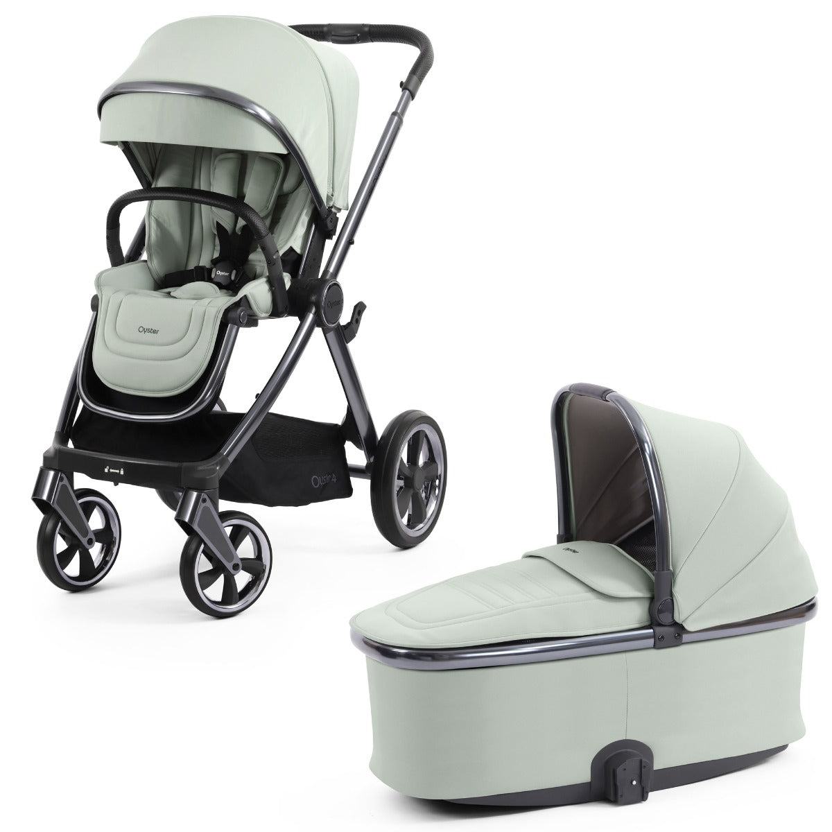 BabyStyle Oyster 4 Stroller & Carrycot - Pistachio 1