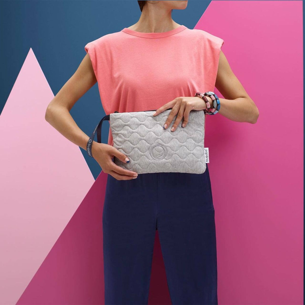 Bugaboo Changing Clutch Bag - Light Grey Melange 7