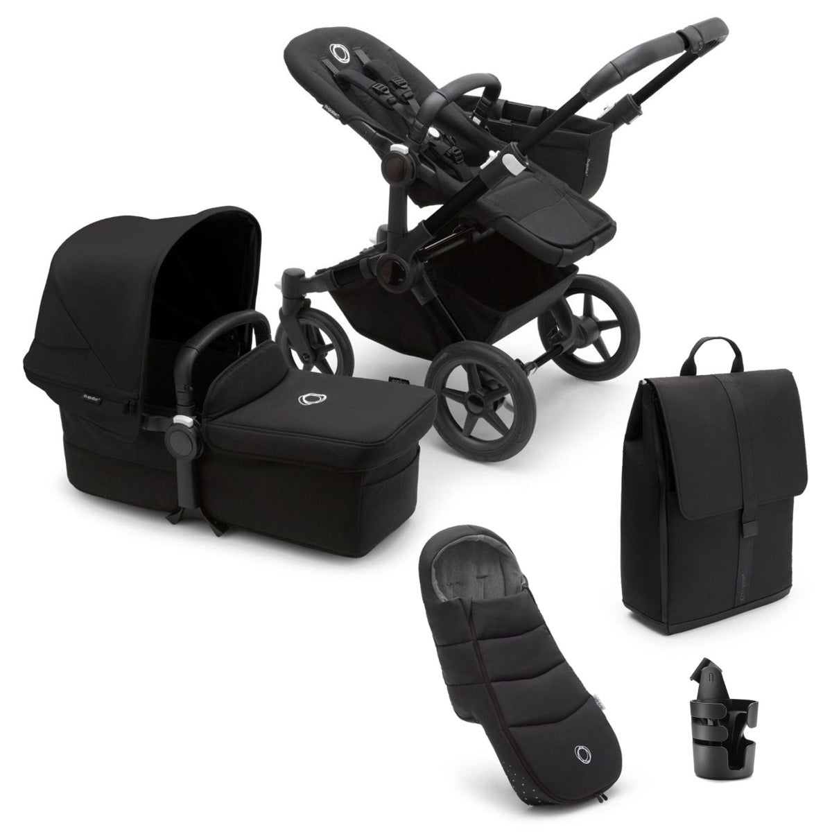 Bugaboo Donkey 5 Mono Ultimate Cybex Cloud T Travel System Bundle - Midnight Black 6