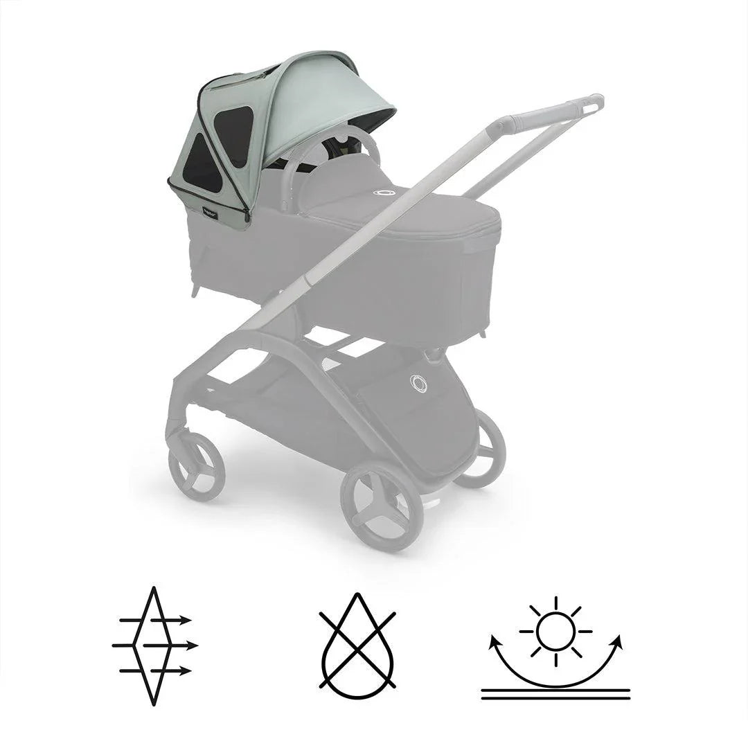 Bugaboo Dragonfly Breezy Sun Canopy - Pine Green 3