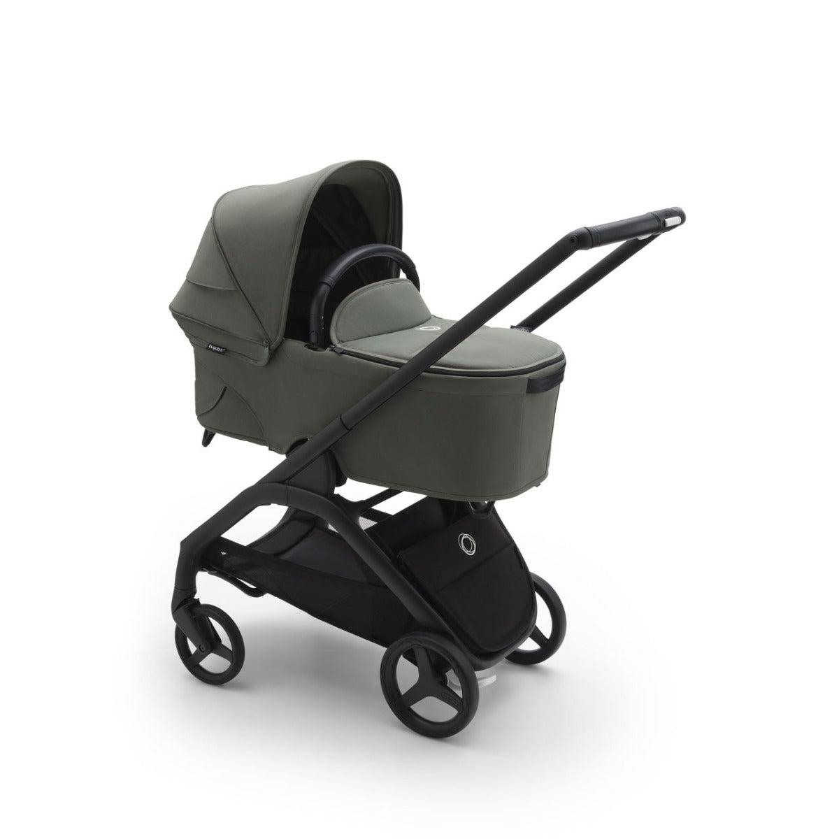 Bugaboo Dragonfly Travel System with Otter 360 + Rotating Isofix Base - Black/Forest Green 4