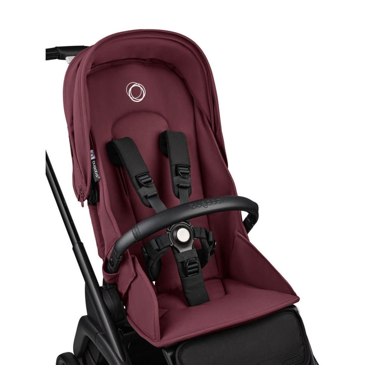 Bugaboo Dragonfly Ultimate Turtle Air 360 Travel System Bundle - Black/Dark Cherry 4