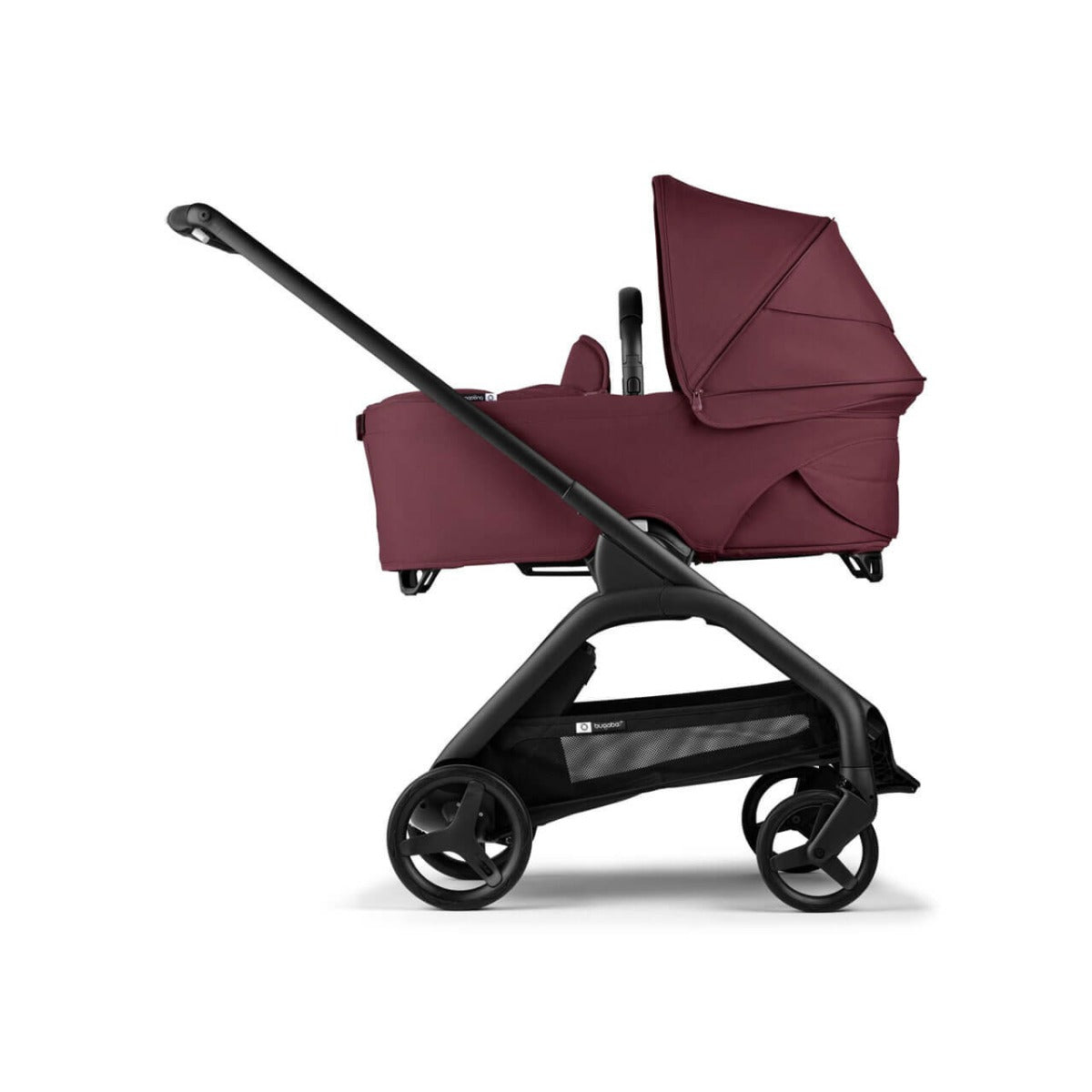 Bugaboo Dragonfly Ultimate Otter 360 Travel System Bundle - Black/Dark Cherry 11