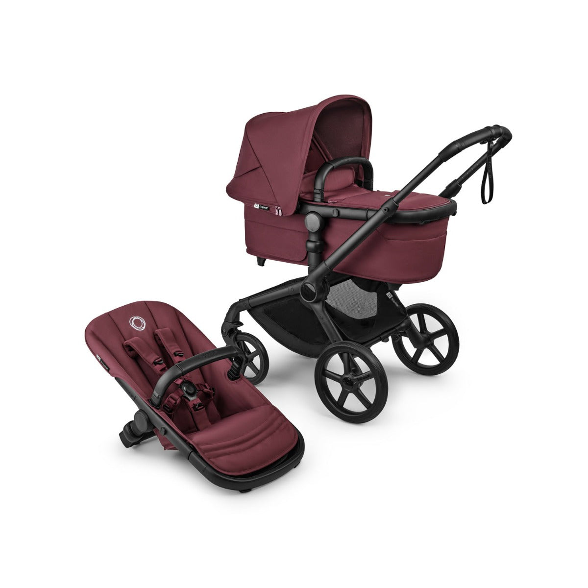 Bugaboo Fox 5 Renew Ultimate Cybex Cloud T Travel System Bundle - Dark Cherry 5