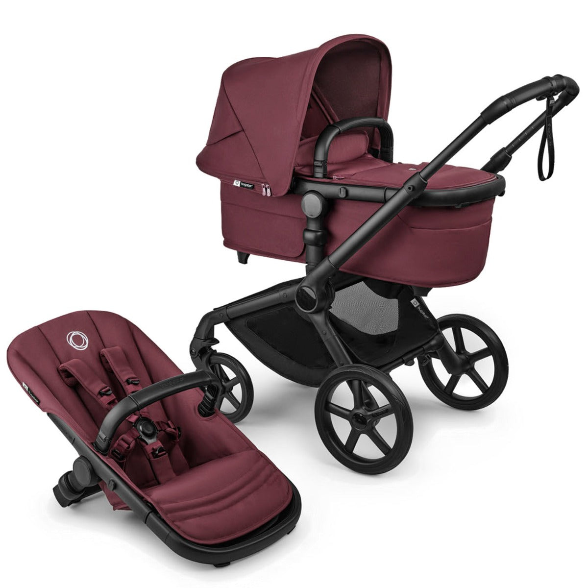 Bugaboo Fox 5 Renew Essential Pushchair Bundle - Dark Cherry 4