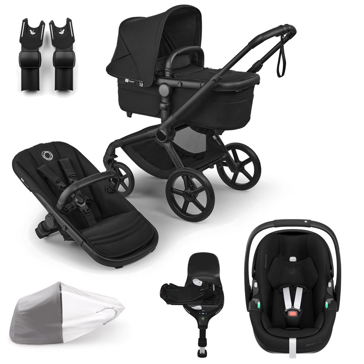 Bugaboo Fox 5 Renew with Maxi-Cosi Pebble 360 Pro2 Travel System Bundle - Styled By You 1