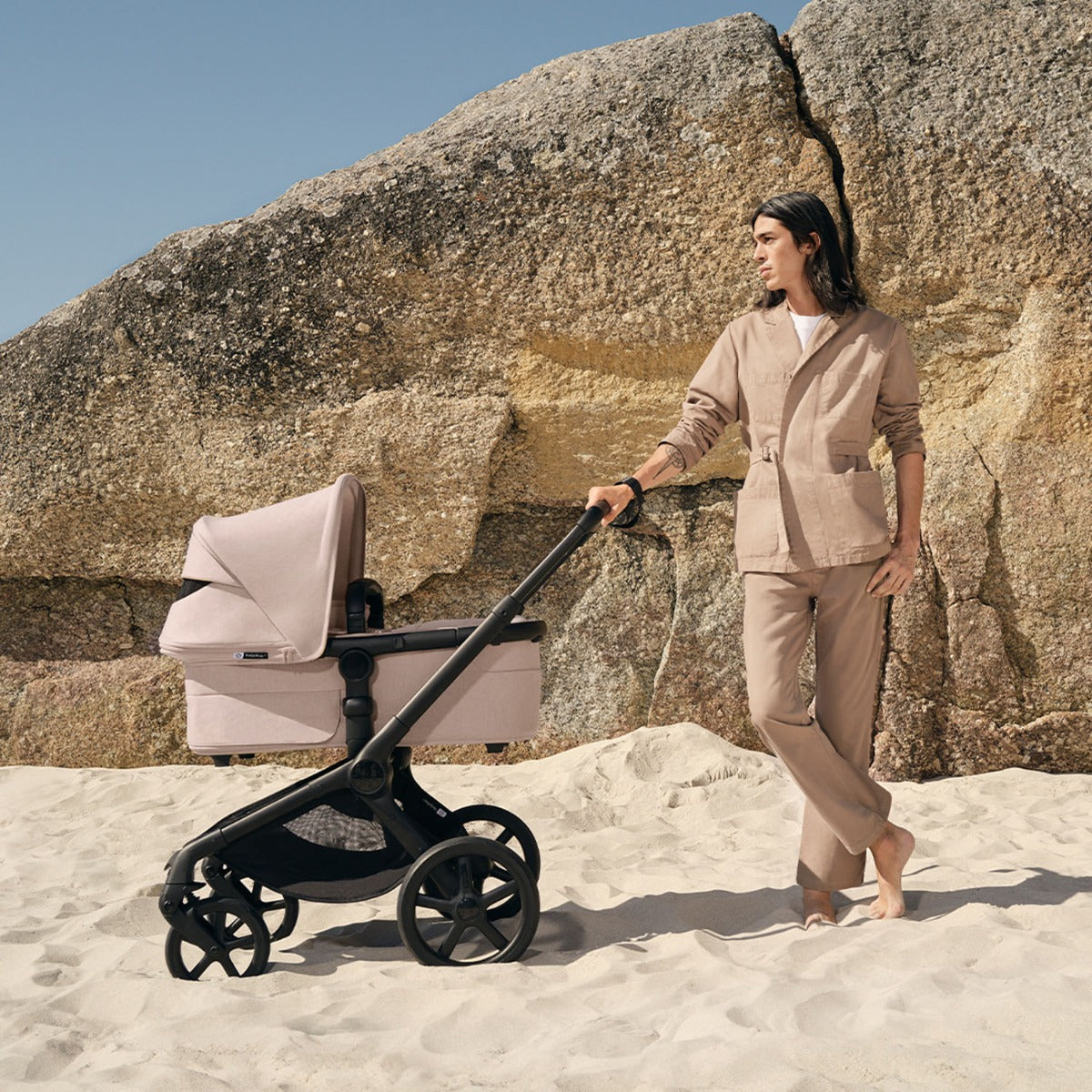Bugaboo Fox 5 Renew Ultimate Cybex Cloud T Travel System Bundle - Desert Taupe Melange 3