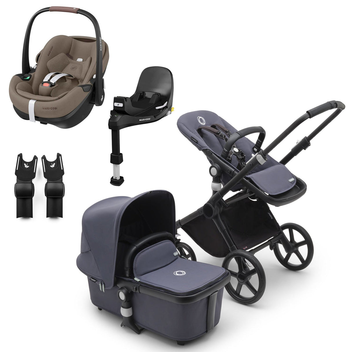 Bugaboo Fox Cub with Maxi-Cosi Pebble 360 Pro2 & Familyfix 360 Pro Base 2