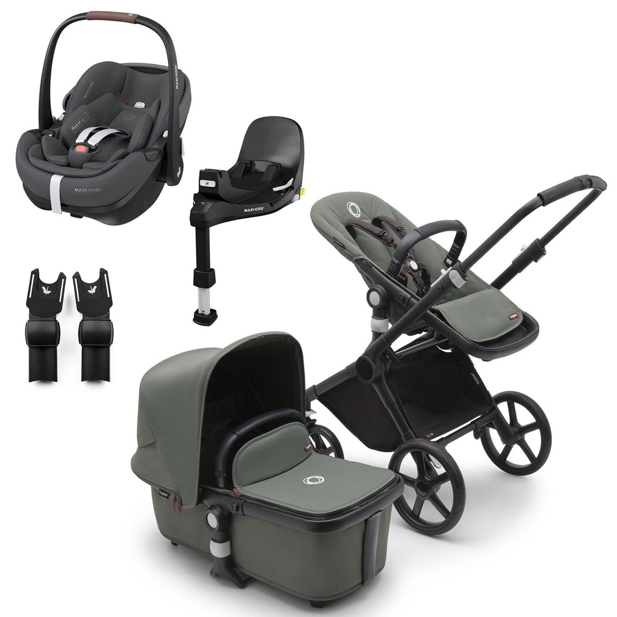 Bugaboo Fox Cub with Maxi-Cosi Pebble 360 Pro2 & Familyfix 360 Pro Base 3