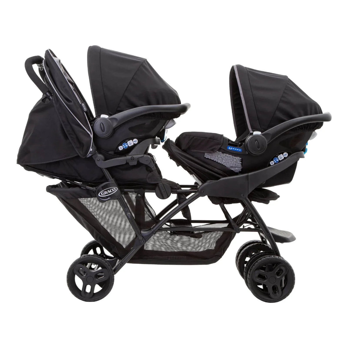 Graco Stadium Duo Tandem Stroller - Black/Grey