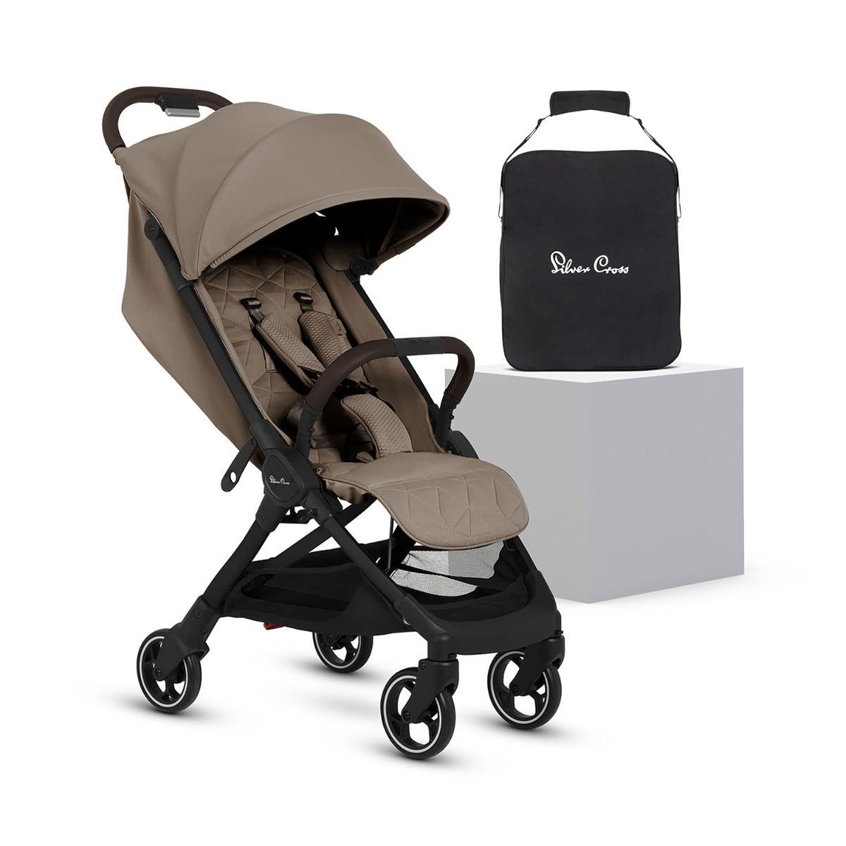 Silver Cross Clic 2 Compact Stroller - Cobble 1