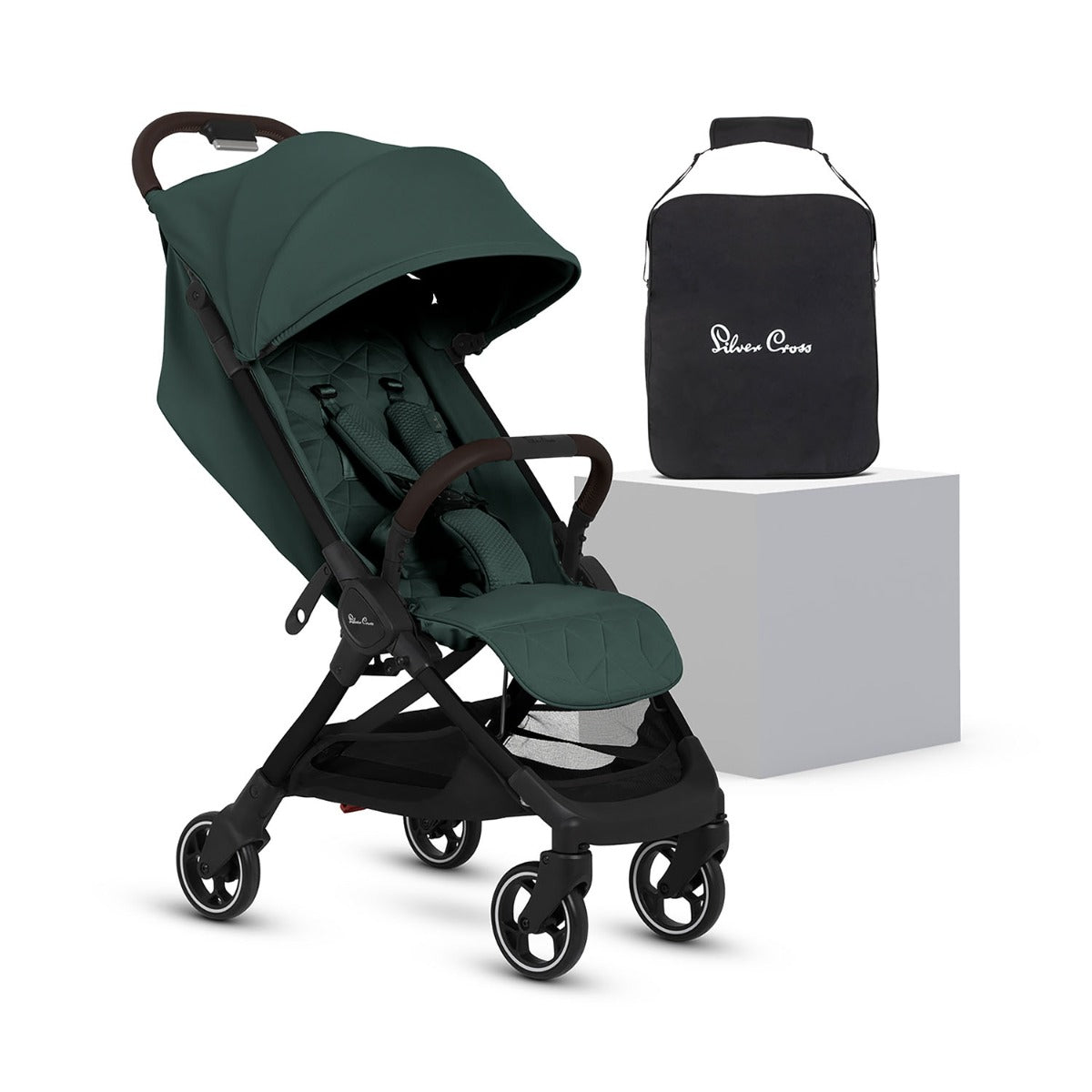 Silver Cross Clic 2 Compact Stroller - Conifer 1