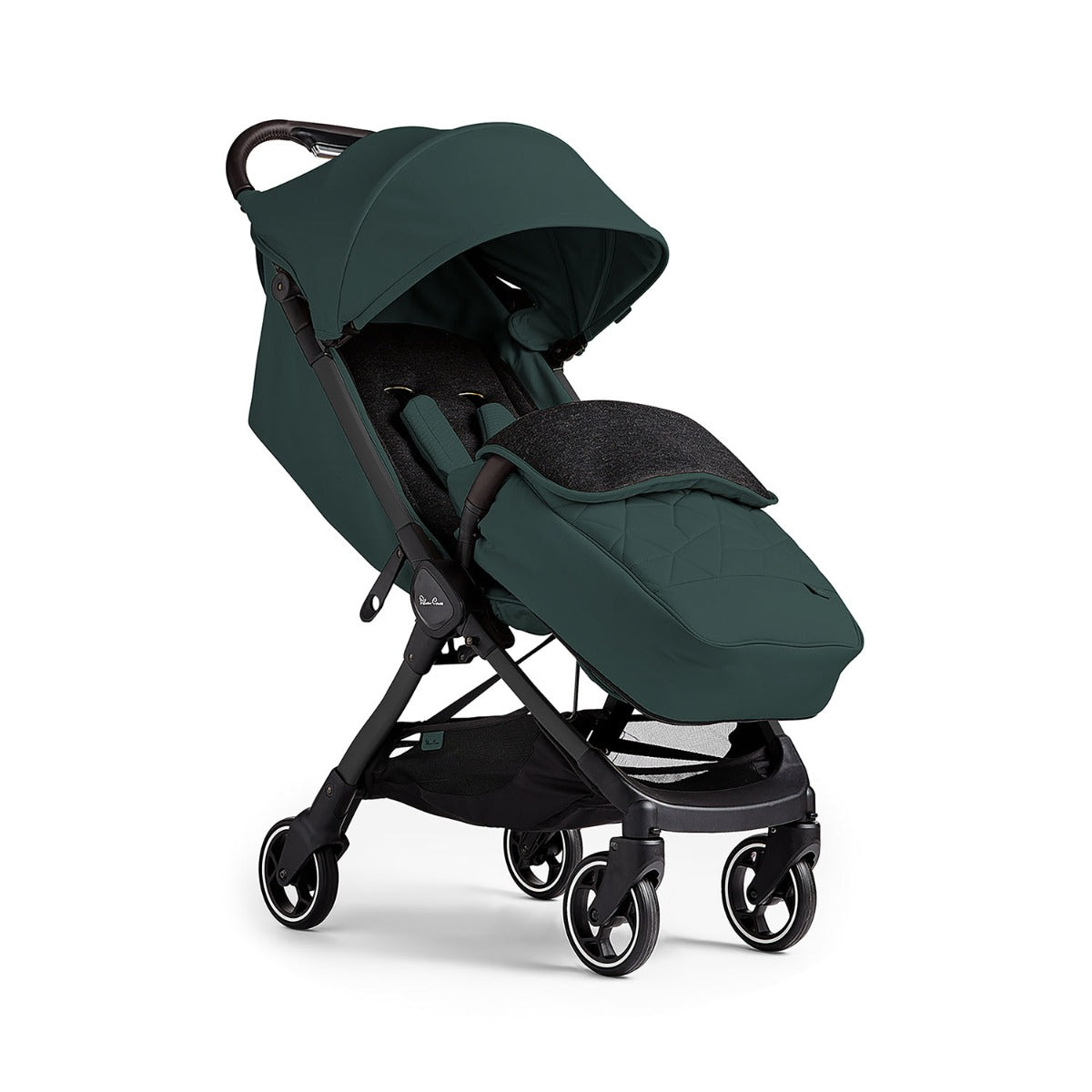 Silver Cross Clic 2 Compact Stroller & Footmuff - Conifer 3