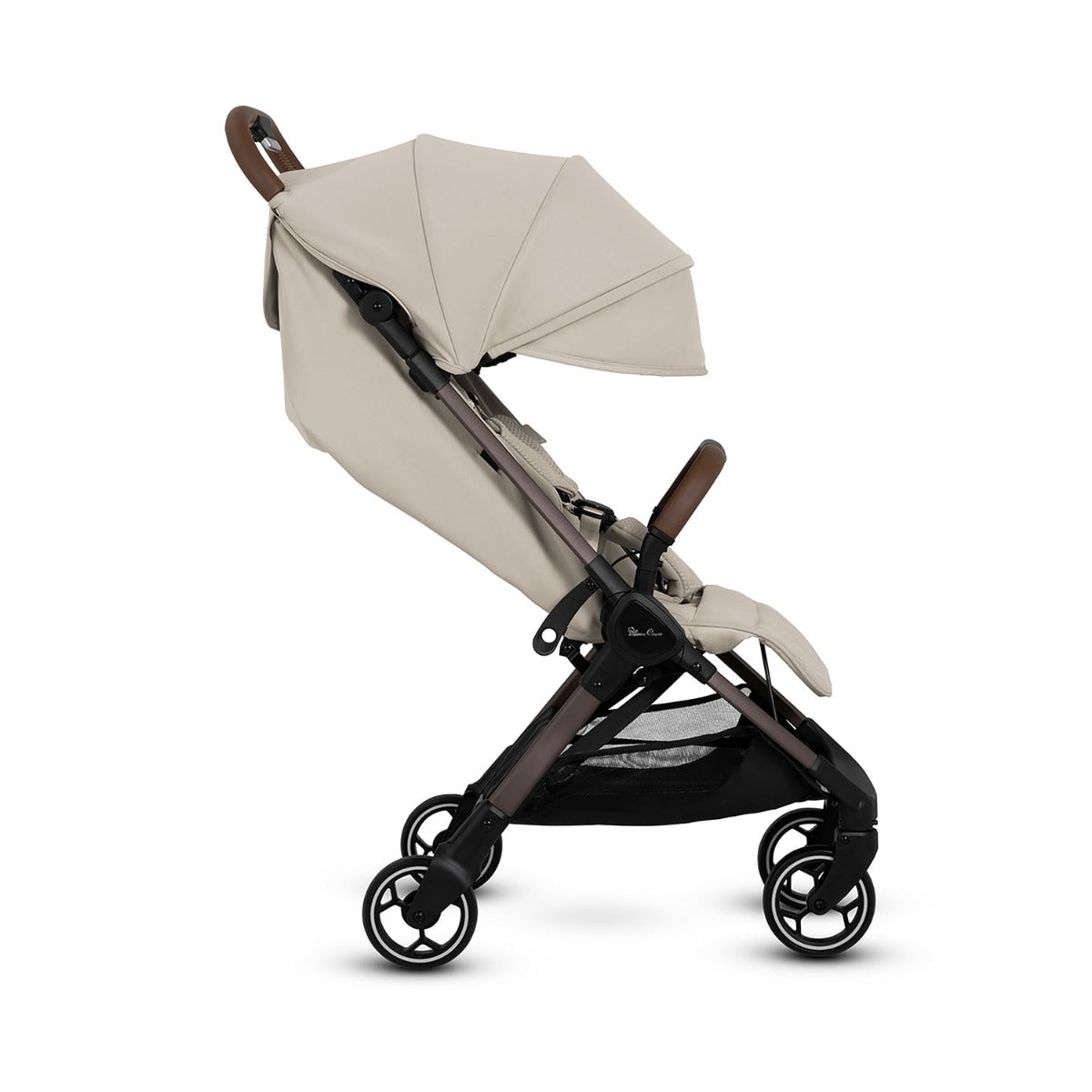 Silver Cross Clic 2 Compact Stroller & Footmuff - Latte 4