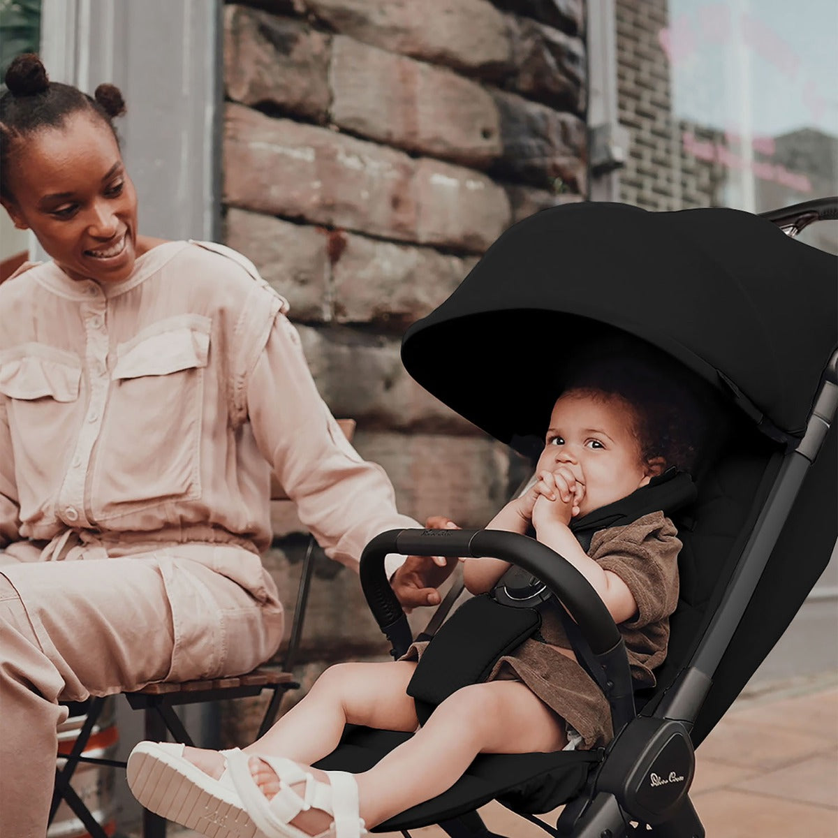 Silver Cross Clic 2 Compact Stroller & Footmuff - Space 10