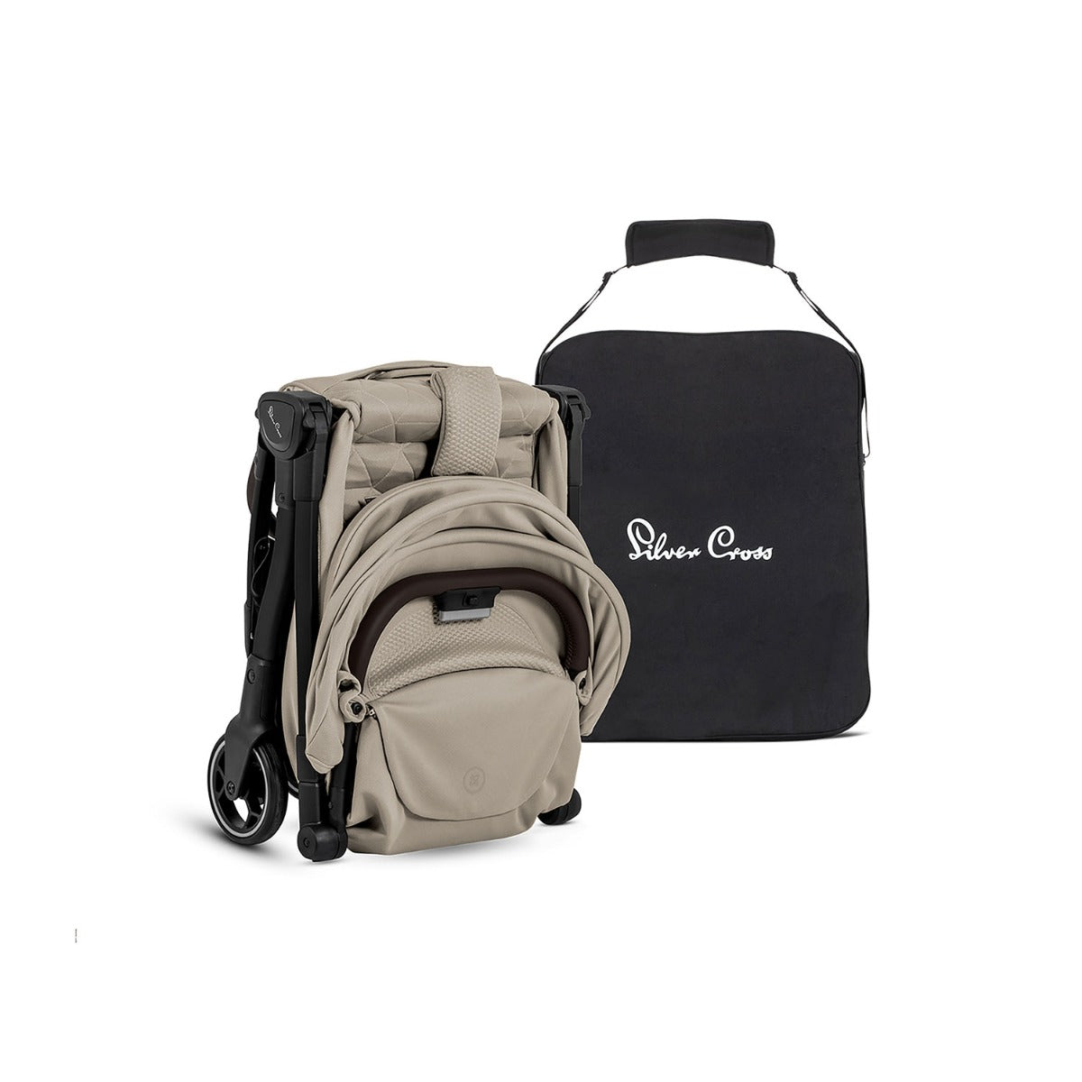 Silver Cross Clic 2 Compact Stroller - Latte 4
