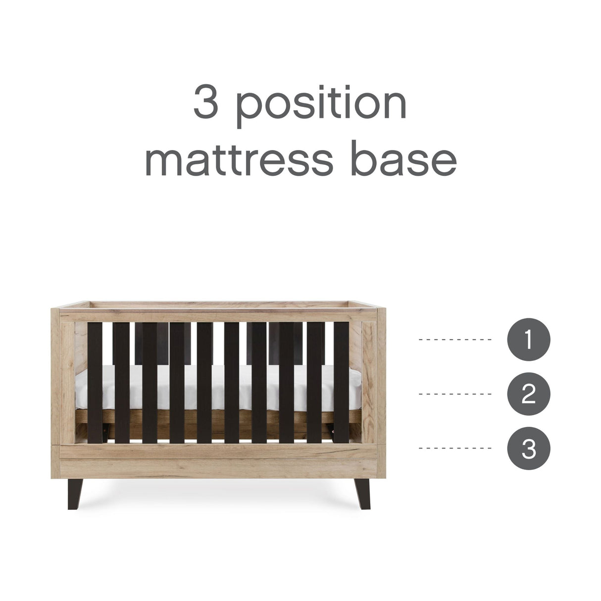 Tutti Bambini Como 2 Piece Room Set - Distressed Oak & Slate Grey