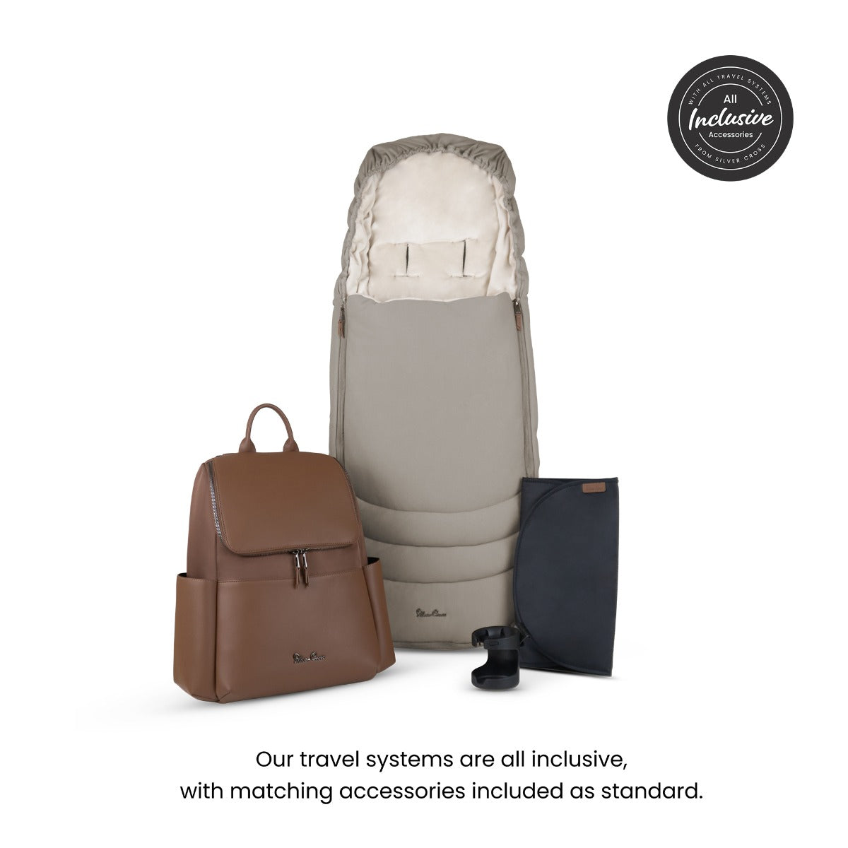 Silver Cross Cove Ultimate Cybex Cloud T Car Seat Bundle - Champagne 19