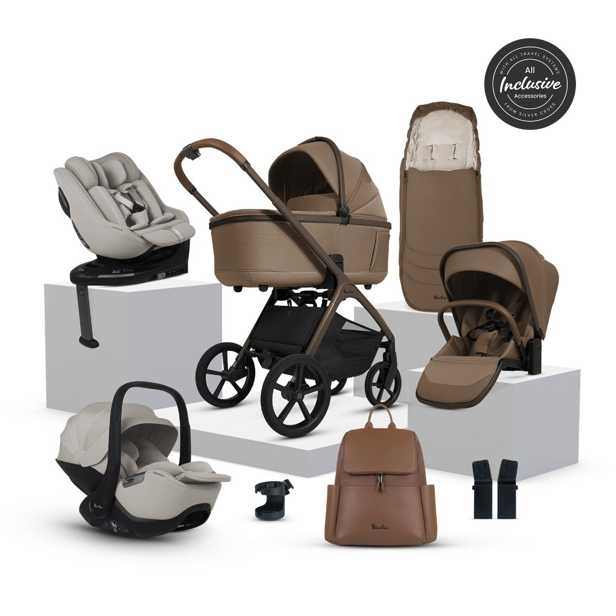 Silver Cross Cove Ultimate 360 Family Car Seat Bundle - Maple 7