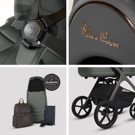 Silver Cross Cove Complete Stroller & Accessory Bundle - Pewter 10