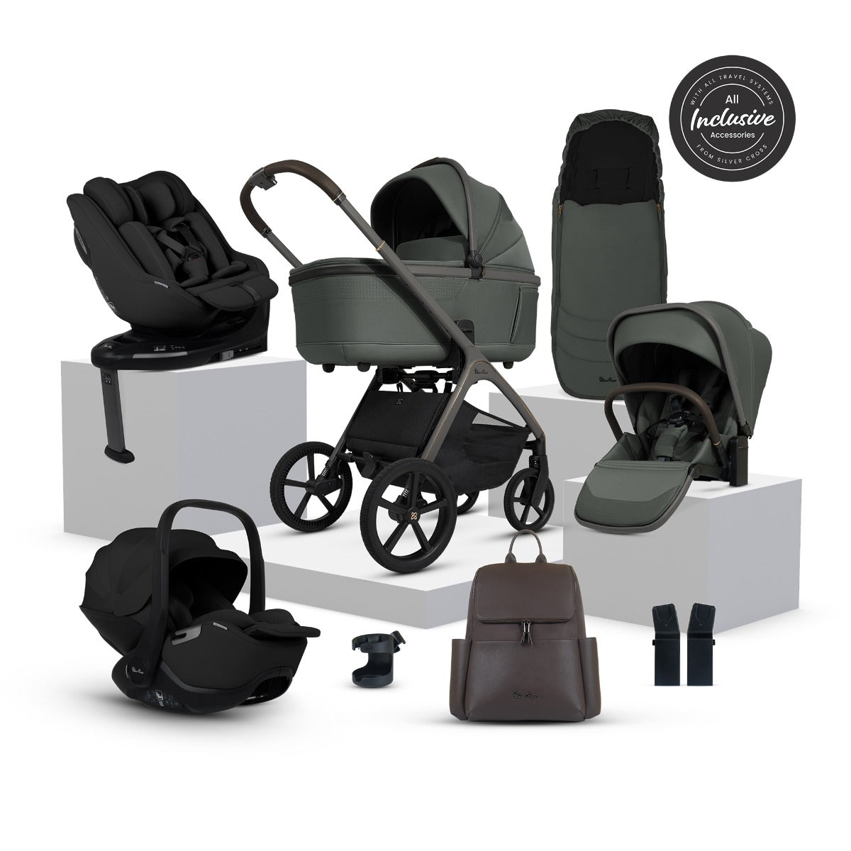 Silver Cross Cove Ultimate 360 Family Car Seat Bundle - Pewter 6