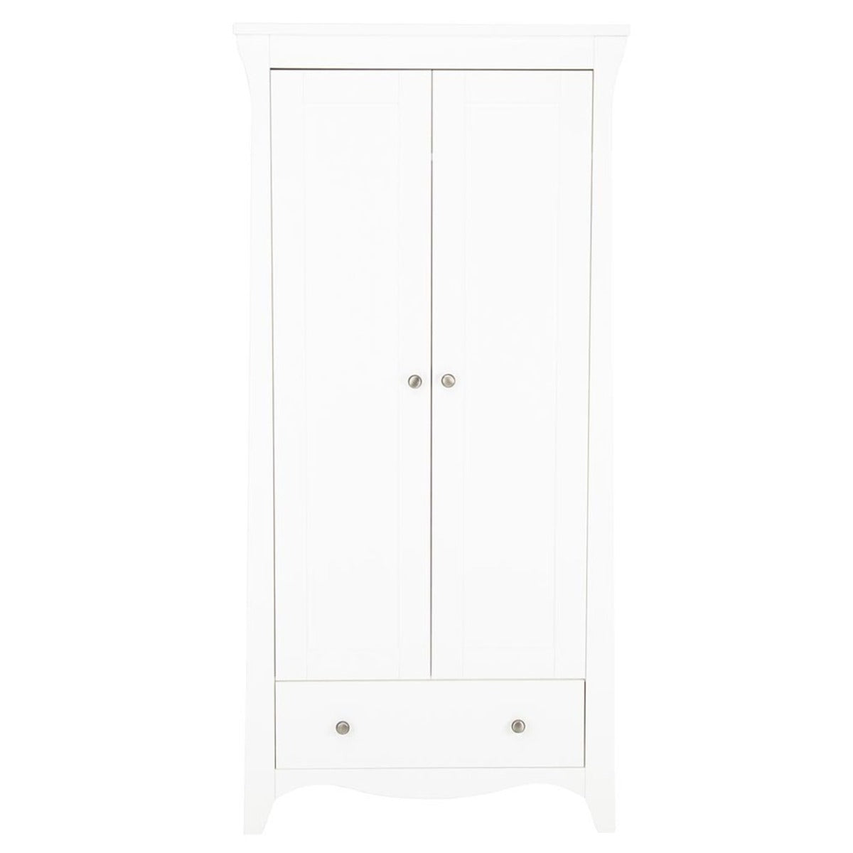 CuddleCo Clara 3 Piece Nursery Furniture Set (Cot Bed, Dresser & Wardrobe) - White 14