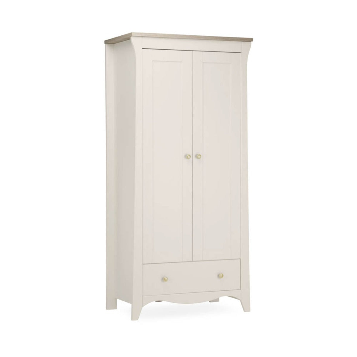 CuddleCo Clara 2 Door Double Wardrobe - Cashmere and Ash 4