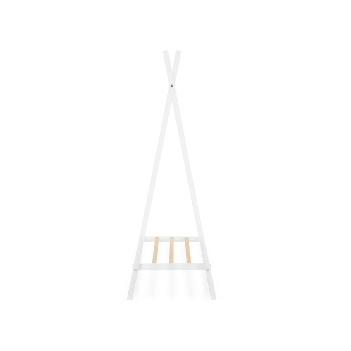 CuddleCo Nola Clothes Rail - White and Natural 4