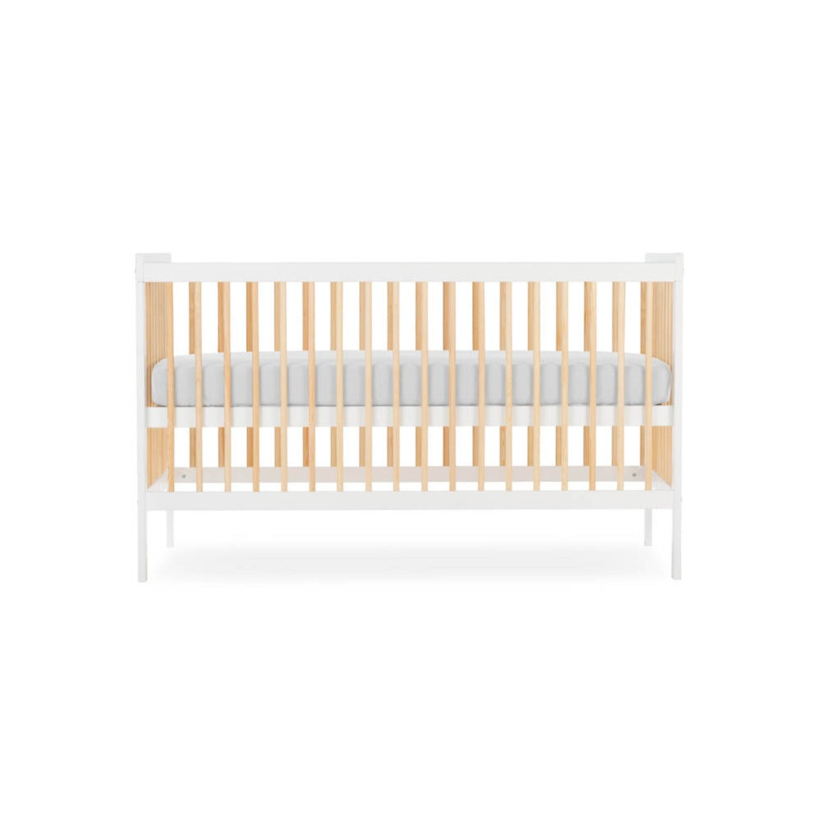 CuddleCo Nola Cot Bed - White and Natural 8