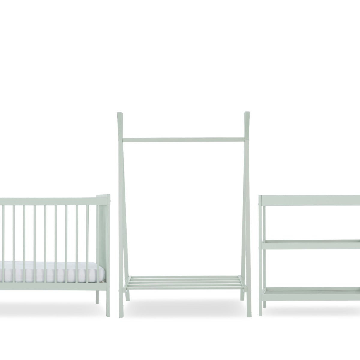CuddleCo Nola 3 Piece Nursery Furniture Set - Sage Green 2
