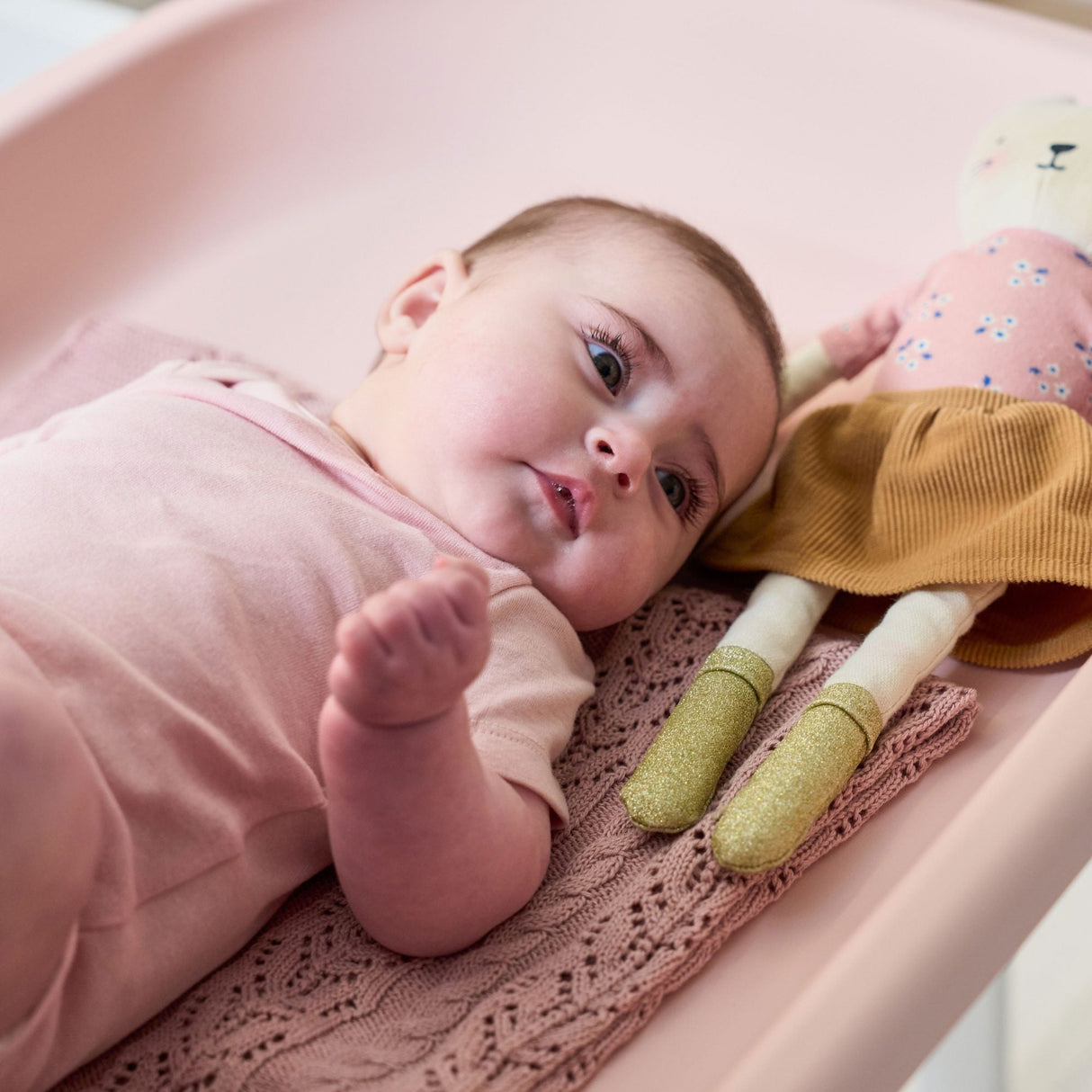 Tutti Bambini Cushi Baby Changing Mat - Petal