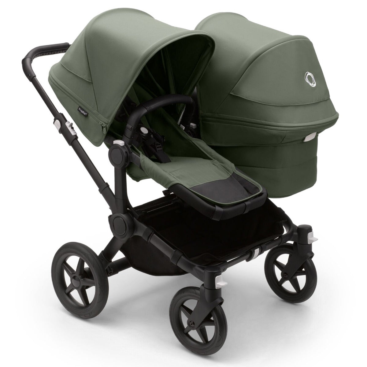 Bugaboo Donkey 5 Duo with Maxi-Cosi Pebble 360 Travel System - Black/Forest Green 3