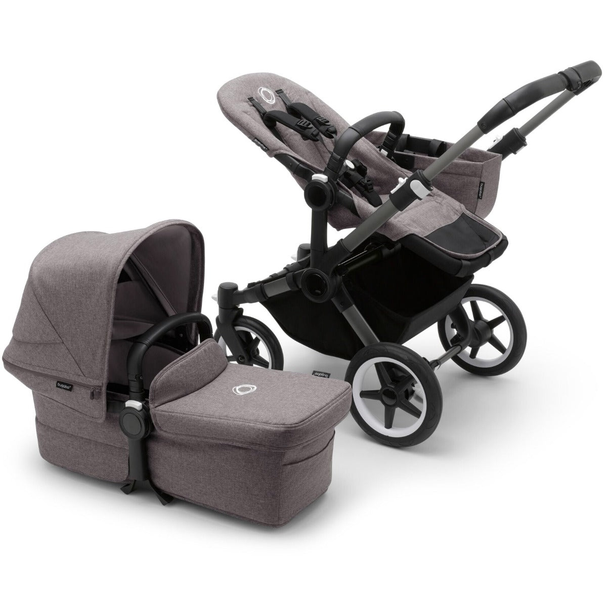 Bugaboo Donkey 5 Mono with Otter 360 Travel System - Graphite/Grey Melange 5