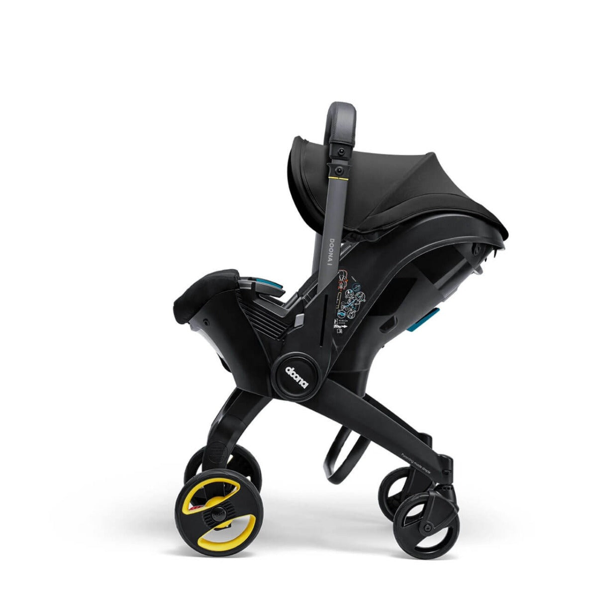 Doona i Infant Car Seat Stroller - Nitro Black 5