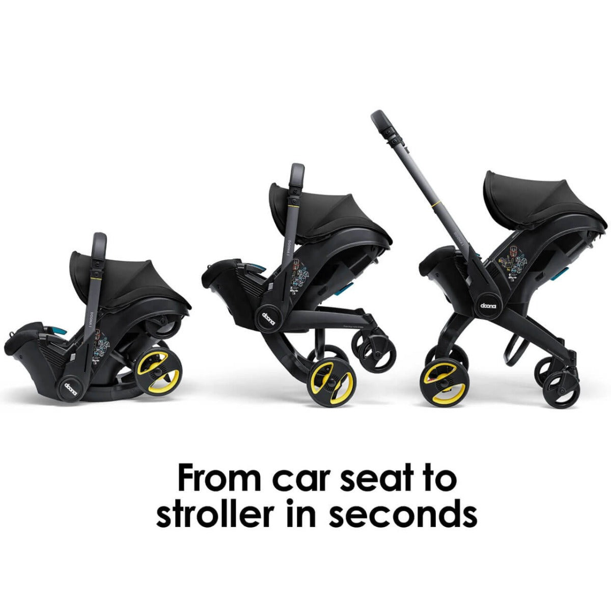 Doona i Infant Car Seat Stroller - Nitro Black 8