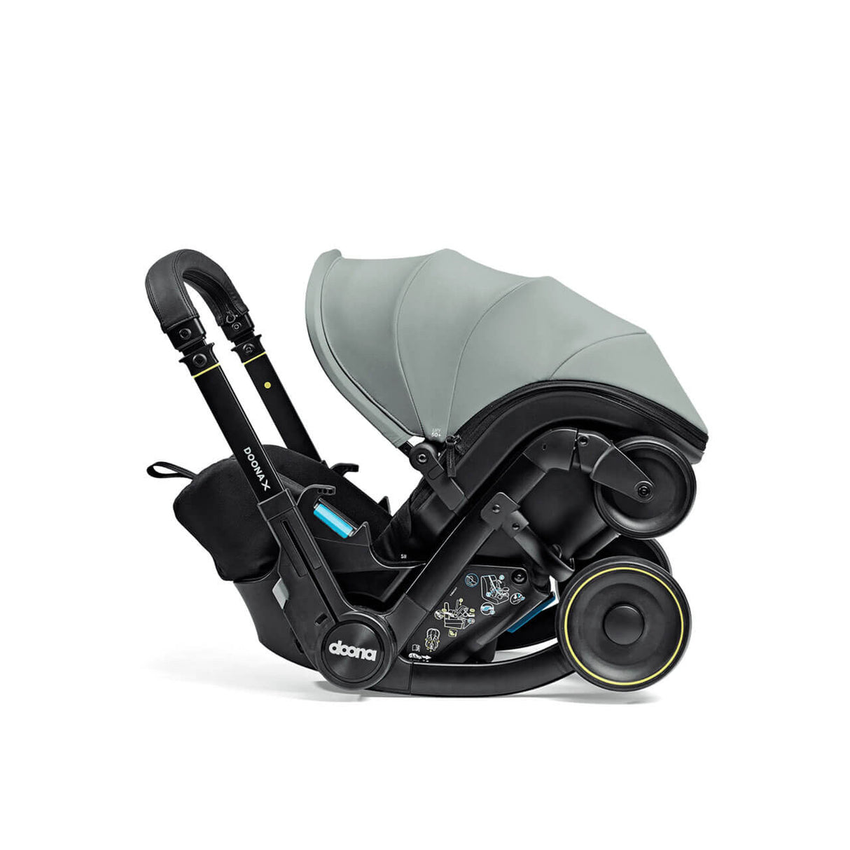Doona X Infant Car Seat Stroller + IsoFix Base - Dusty Sage 8