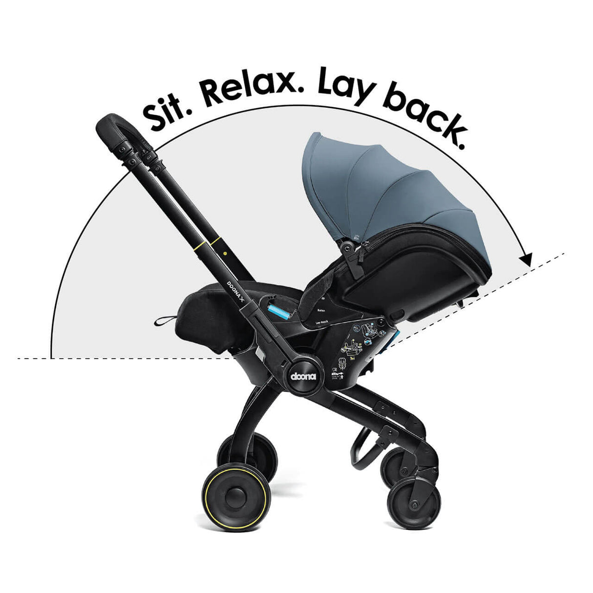 Doona X Infant Car Seat Stroller + IsoFix Base - Ocean Blue 10