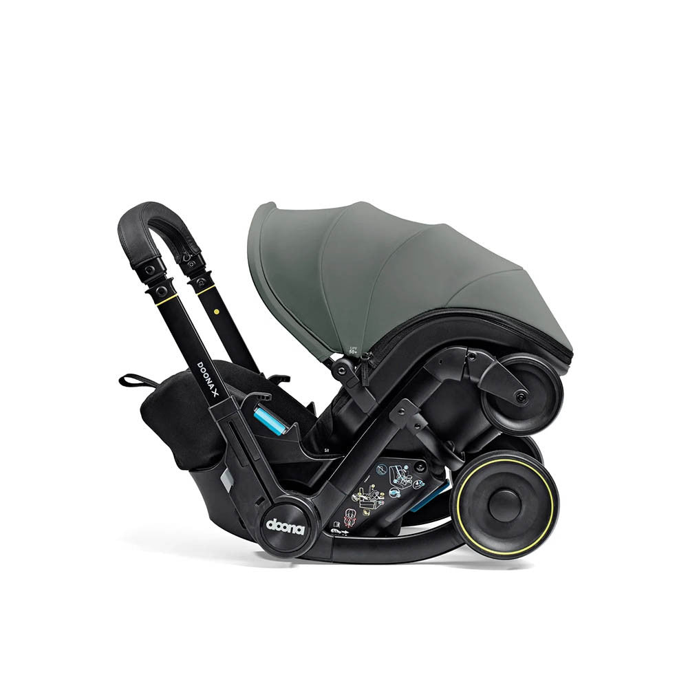 Doona X Infant Car Seat Stroller + IsoFix Base - Slate Green
